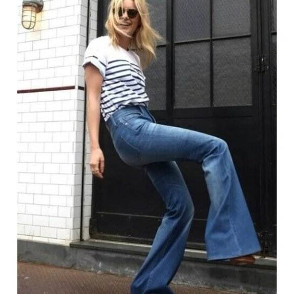 Madewell Denim - Madewell Jeans Womens 32 Flea Market Flare Bell Bottom High Rise Demin Inseam 33